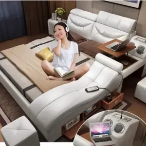 سرير نوم مودرن متعدد الوظائف 3 سرير نوم مودرن متعدد الوظائف