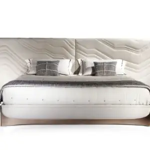 سرير مزدوج كبير اللوح الأمامي عالي الجودة مضاء