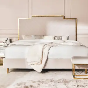 سرير بسيط بتصميم مودرن فخم