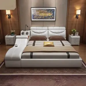 سرير نوم مودرن متعدد الوظائف 4 سرير نوم مودرن متعدد الوظائف