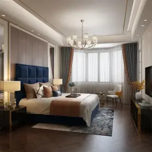 سرير مودرن لغرفة نوم رئيسية بتصميم ايطالي