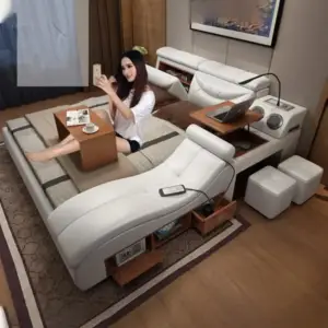 سرير نوم مودرن متعدد الوظائف 5 سرير نوم مودرن متعدد الوظائف