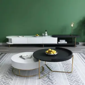 طاولة قهوة مزدوجة بتصميم فاخر 5 طاولة قهوة مزدوجة بتصميم فاخر