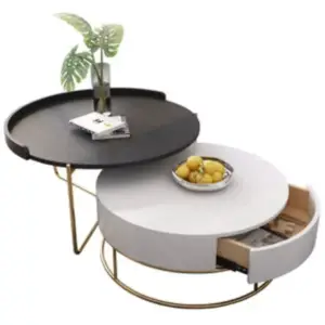 طاولة قهوة مزدوجة بتصميم فاخر 7 طاولة قهوة مزدوجة بتصميم فاخر