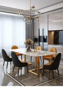 طاولة طعام رخام بتصميم ايطالي 15 طاولة طعام رخام بتصميم ايطالي