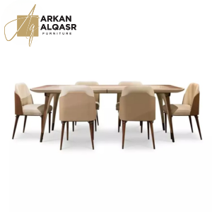 طاولة طعام رخام بتصميم ايطالي فاخر