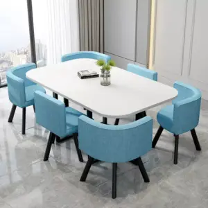 طاولة طعام مستطيلة مع ستة كراسى 18 طاولة طعام مستطيلة مع ستة كراسى