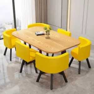 طاولة طعام مستطيلة مع ستة كراسى 19 طاولة طعام مستطيلة مع ستة كراسى