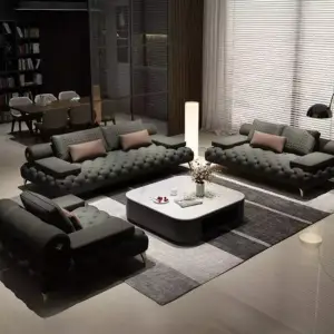 طقم كنب بتصميم منخفض مميز 1 طقم كنب بتصميم منخفض مميز