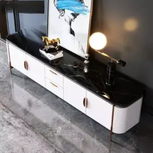 طقم طاولة تلفزيون مع طاولة قهوة بتصميم فخم 11 طقم طاولة تلفزيون مع طاولة قهوة بتصميم فخم