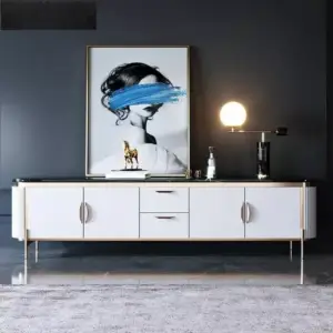 طقم طاولة تلفزيون مع طاولة قهوة بتصميم فخم 12 طقم طاولة تلفزيون مع طاولة قهوة بتصميم فخم