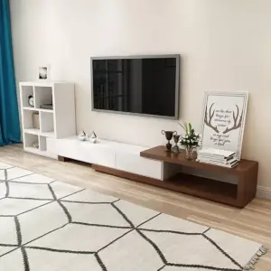 طقم طاولة تلفزيون مع وحدة جانبية و طاولة قهوة 7 طقم طاولة تلفزيون مع وحدة جانبية و طاولة قهوة