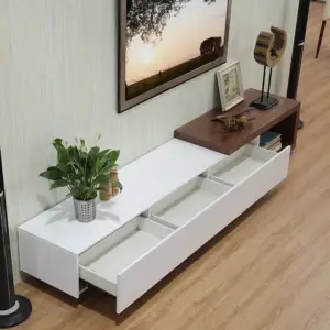 طقم طاولة تلفزيون مع وحدة جانبية و طاولة قهوة 9 طقم طاولة تلفزيون مع وحدة جانبية و طاولة قهوة