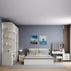 | غرفة نوم مودرن متكاملة بتصميم عملي وأنيق