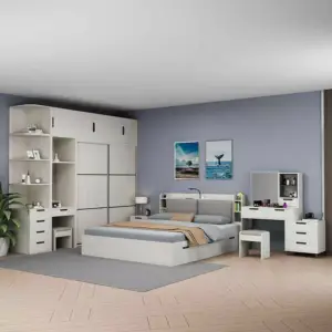 | غرفة نوم مودرن متكاملة بتصميم عملي وأنيق