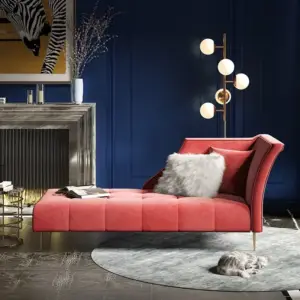 كنبة استرخاء مخملية بتصميم انيق