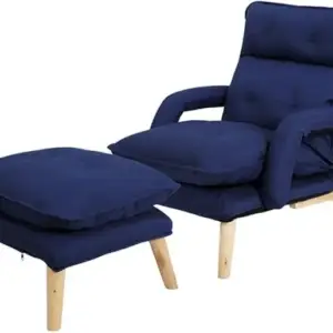 كرسي مع مسند للقدم قابل للثني بعدة ألوان