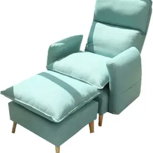 كرسي استرخاء قابل للفرد مع مسند للقدم