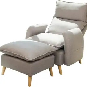 كرسي استرخاء قابل للفرد مع مسند للقدم