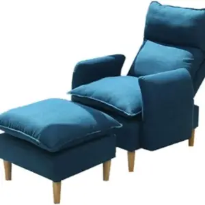 | كرسي استرخاء قابل للفرد مع مسند للقدم