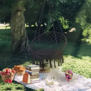 كرسي هزاز علي شكل ارجوحة