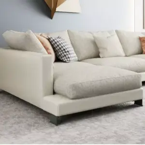 | كنب زاوية بتصميم أنيق لغرفة المعيشة