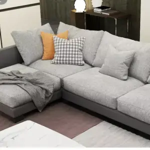 | كنب زاوية بتصميم أنيق لغرفة المعيشة