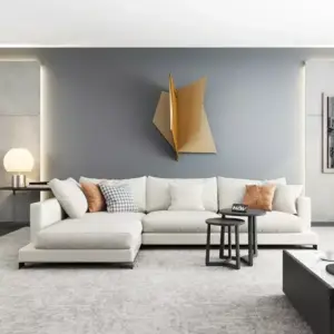 | كنب زاوية بتصميم أنيق لغرفة المعيشة