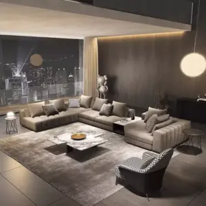 كنب زاوية مودرن لغرفة المعيشة