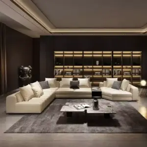 كنب زاوية مودرن لغرفة المعيشة 6 | كنب زاوية مودرن لغرفة المعيشة