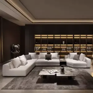 كنب زاوية مودرن لغرفة المعيشة 2 | كنب زاوية مودرن لغرفة المعيشة