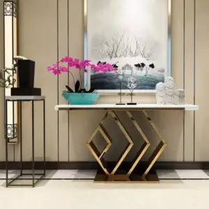 كونسول مودرن ذهبي بتصميم إيطالى