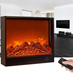 مدفأة كهربائية مميز باللهب
