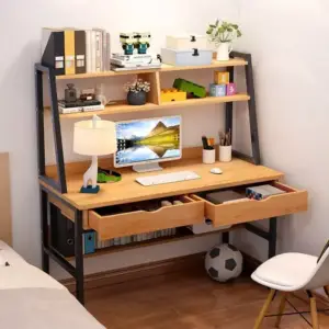 مكتب كمبيوتر بوحدتين ادراج