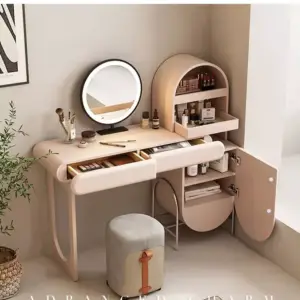 | تسريحة غرفة نوم مع خزانة جانبية