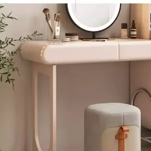 | تسريحة غرفة نوم مع خزانة جانبية