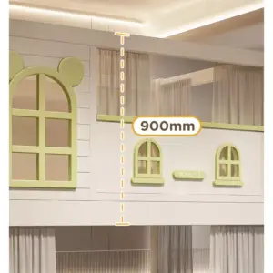 | سرير أطفال بدورين بتصميم عصري – خشب متين وسلال تخزين – مثالي للمساحات الصغيرة وآمن للاستخدام اليومي