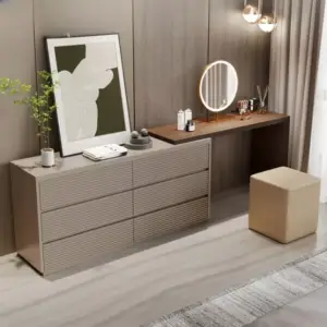 تسريحة غرفة نوم بتصميم اسكندافي فاخر 1 تسريحة غرفة نوم بتصميم اسكندافي فاخر