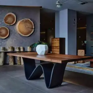 طاولة طعام بقاعدة مميزة 10 طاولة طعام بقاعدة مميزة