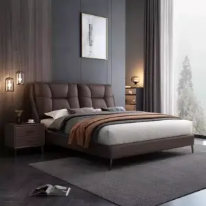 | سرير مزدوج بتصميم ظهر مريح