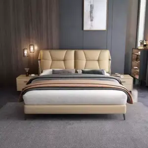 | سرير مزدوج بتصميم ظهر مريح