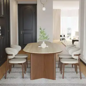 طاولة طعام مميزة مع كراسي