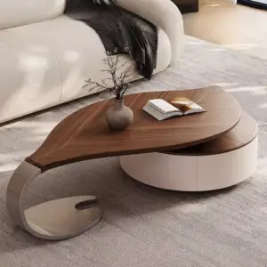 طاولة قهوة على شكل ورقة شجرة