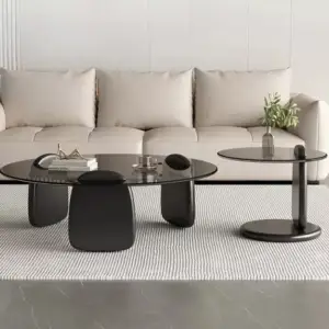 طقم طاولات قهوة بتصميم حديث