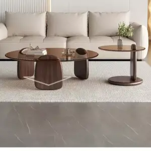طقم طاولات قهوة بتصميم حديث