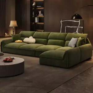 كنب زاوية بتصميم ظهر مريح 4 كنب-2