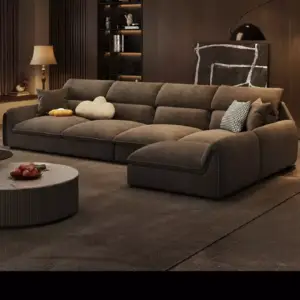 كنب زاوية بتصميم ظهر مريح 3 كنب-زاوية