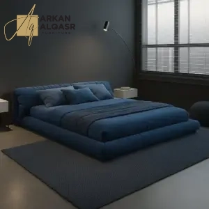 سرير متميز فاخر منخفض مع مرتبة مميزة