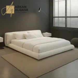 سرير متميز فاخر منخفض مع مرتبة مميزة