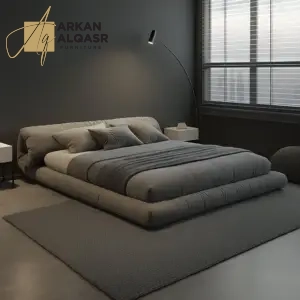 سرير متميز فاخر منخفض مع مرتبة مميزة